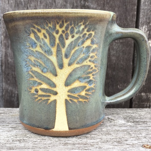 Green Tree Mug Medium