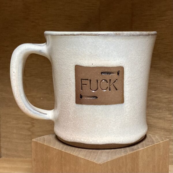 White Fuck Mug - Image 2